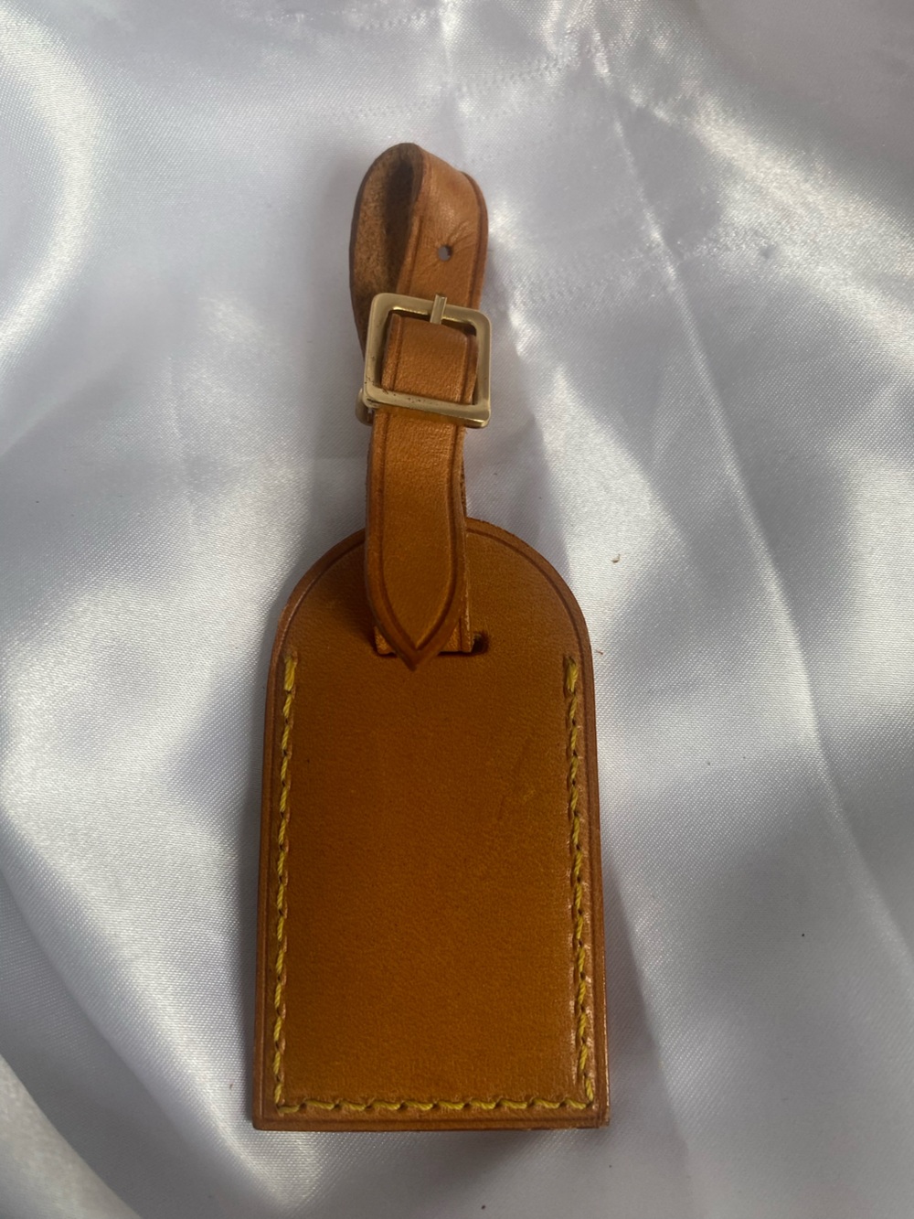 Louis Vuitton Vachetta Leather Luggage Tag • Brown • Made in France